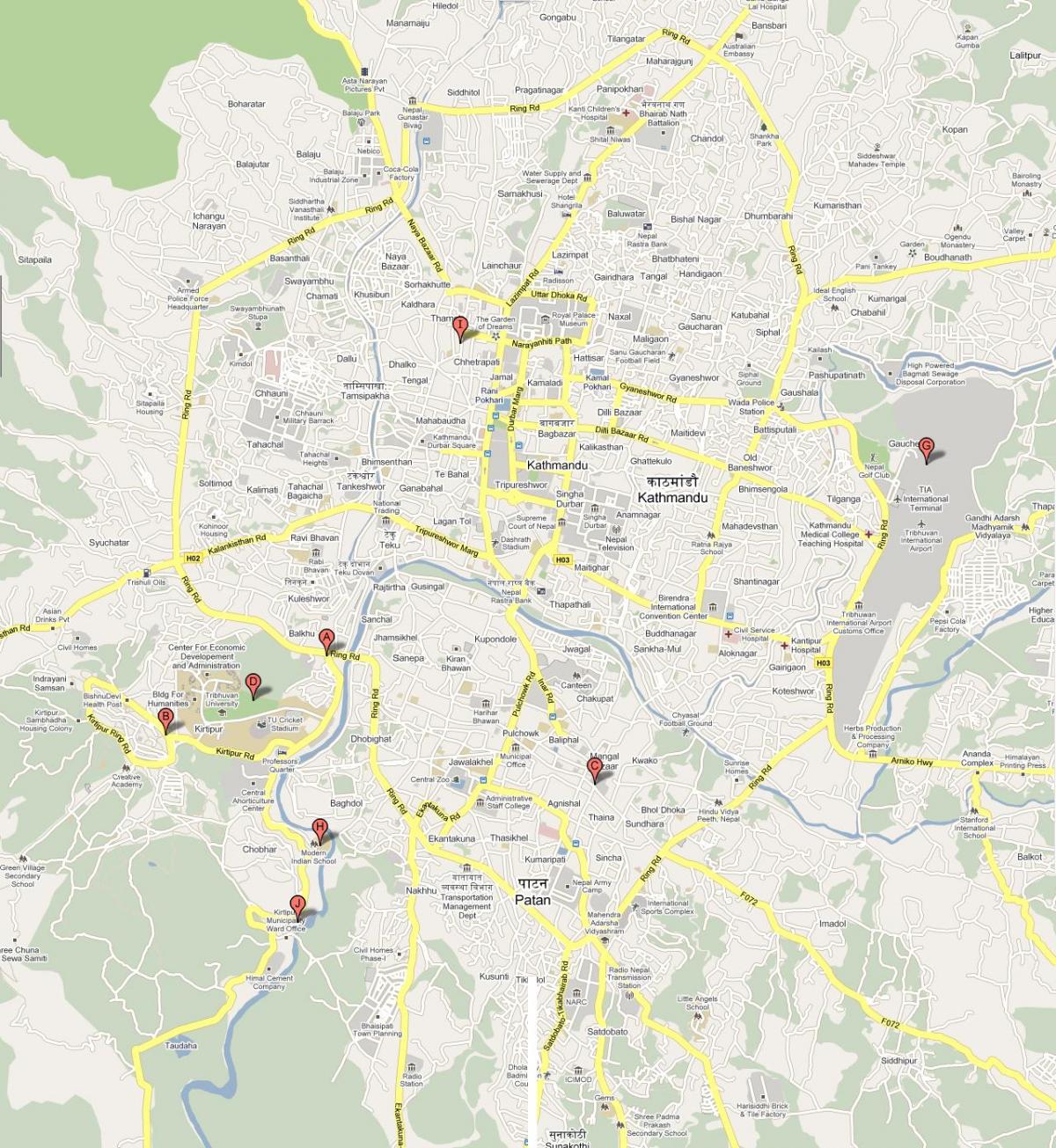 Mapa ng ktm nepal