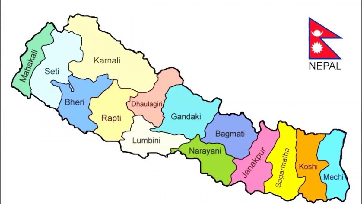 ipakita ang mapa ng nepal