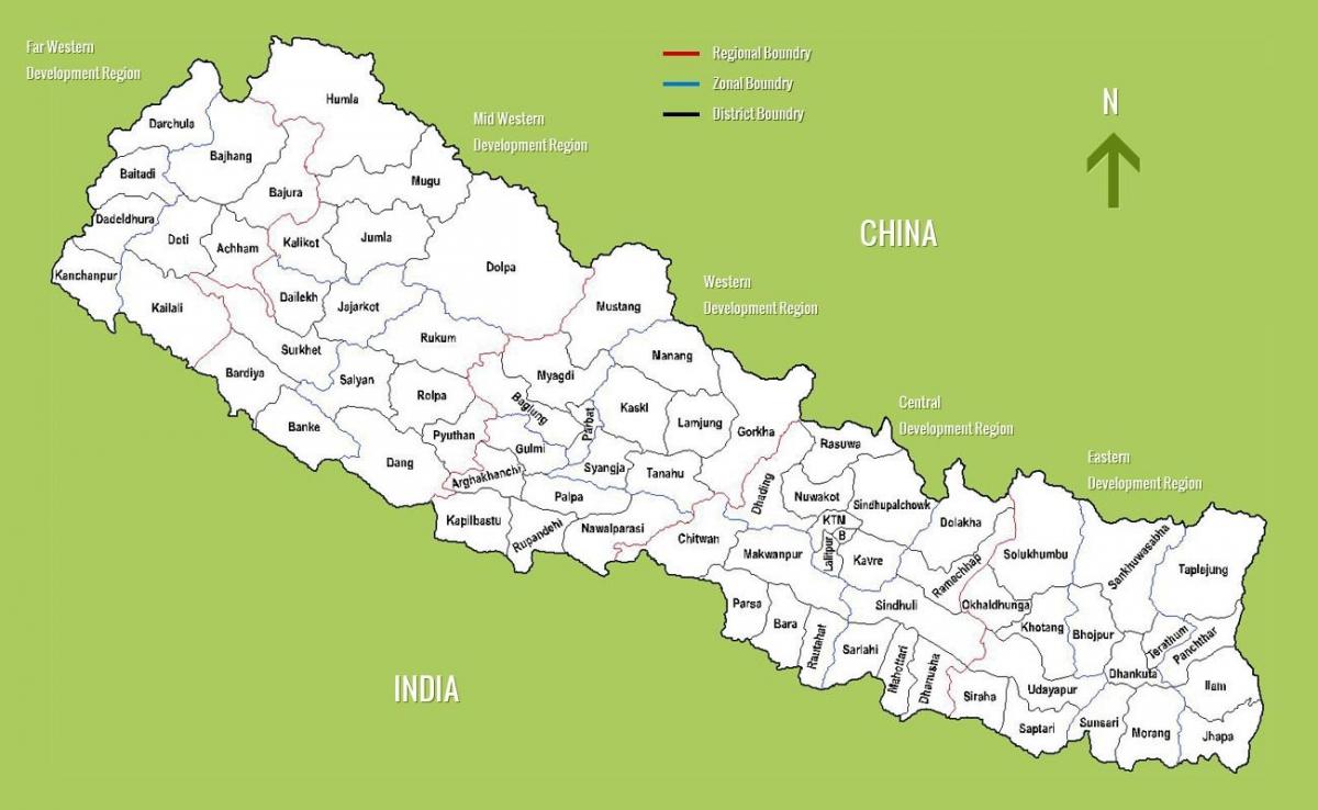 nepal pinupuntahan ng mga turista mapa