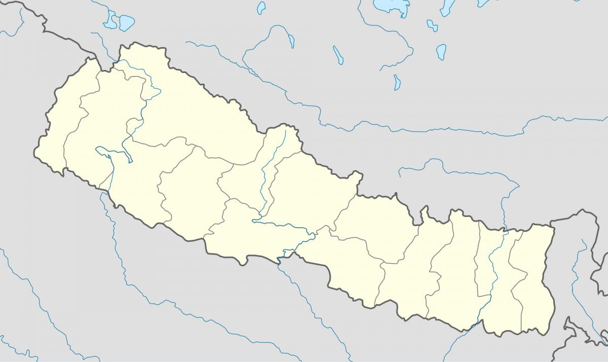 Mapa ng nepal vector