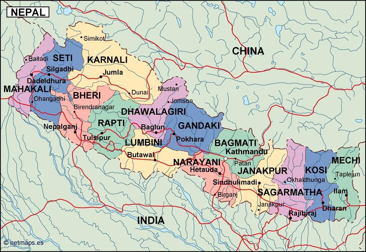 Mapa ng digital nepal