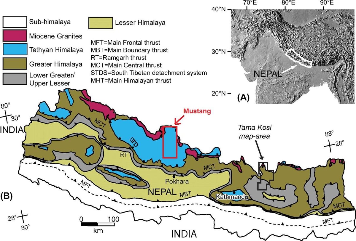 Mapa ng geological nepa
