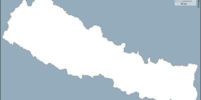 Mapa ng blangko nepal
