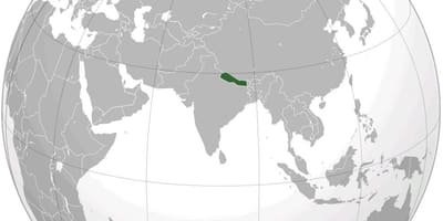 Mapa ng daigdig nepal