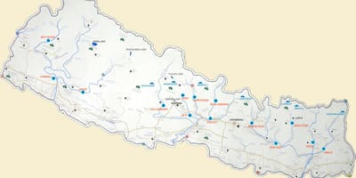 Mapa ng nepal na may mga lawa