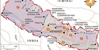 Mapa ng nepal sa templo