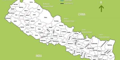 Isang mapa ng nepal