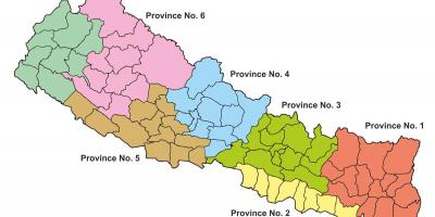 Mapa ng estado ng nepal