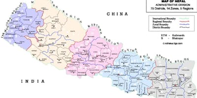 Mapa ng nepal vdc